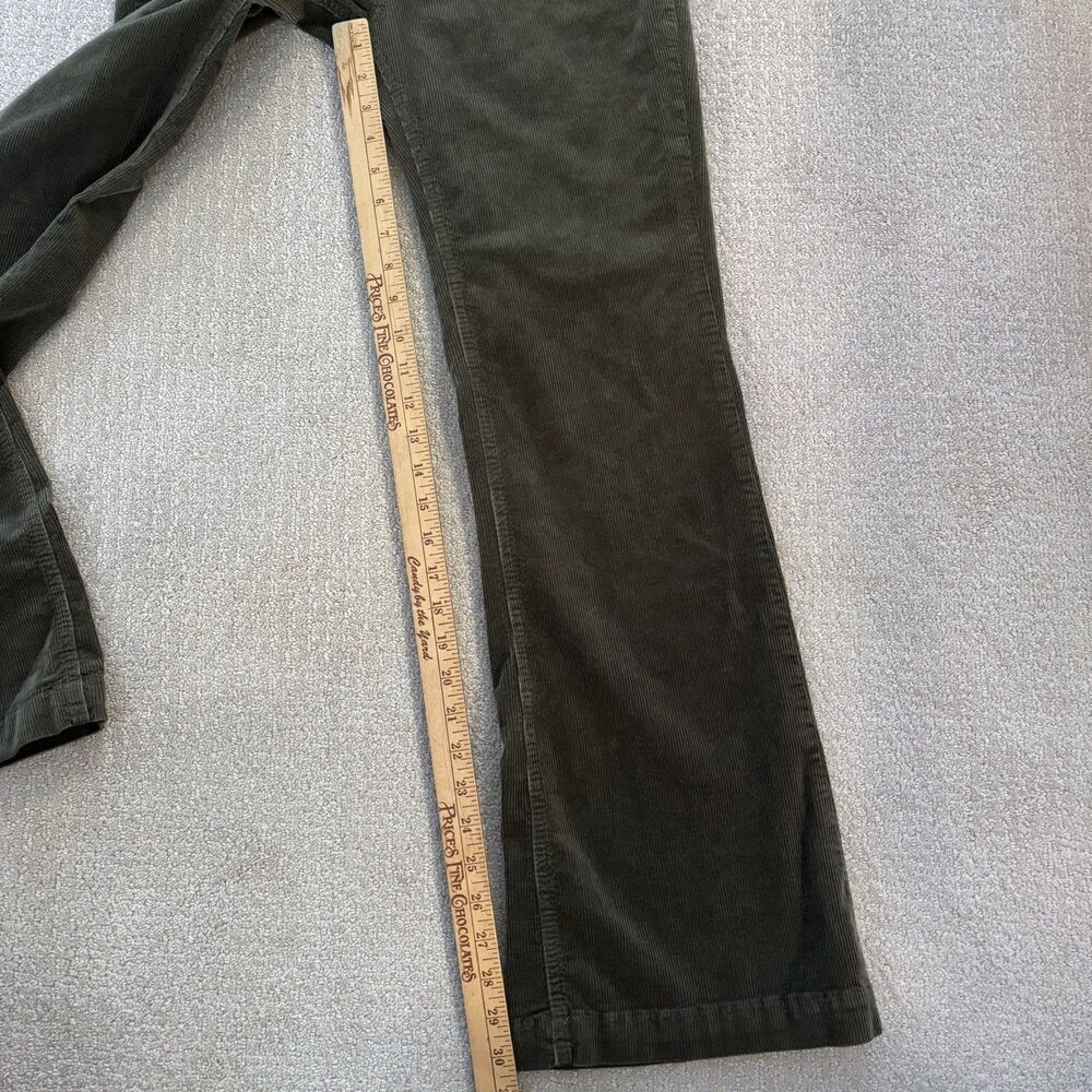 Anthropologie Pilcro 30 Bootcut Green Corduroy Trouser Pants Boho Hippie Goblin - Picture 9 of 14